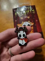 Festive Frights Reindeer Snowman with Hat Enamel Pin