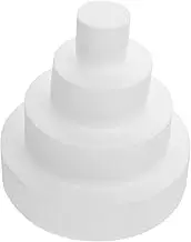 VALICLUD 4Pcs Foam Cake Models for Bakery Decoration Stackable Dummy Cakes for Training for Birthdays and Crafting
