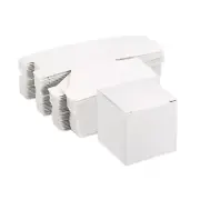 Paper Cardboard Boxes Gift Paper Box White 2x2x2 Inch for Gift Wrap 30Pcs