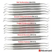 Dental Restorative Pluggers Ball Burnisher Amalgam Composite Filling Instruments