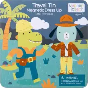 Stephen Joseph Travel TIN Magnetic Dress UP Dino and Dog (SJ1235)