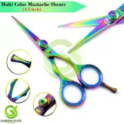 Barber Professional Sharp Mini Scissors Mustache Trimming Beard Hair Shears 4.5"