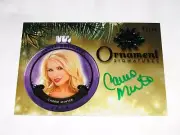 2015 Benchwarmer CARRIE MINTER #31 Holiday Green Ornament Auto/10 PLAYBOY Dukes