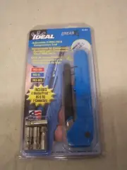 ideal adjustable f / bnc / rca compression tool 33-632 new in package rg 59 6 6q