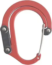 Heavy Duty Carabiner – Key Chain Clip, Rotating Hook | 360° Foldable Aluminum D-Ring for Gym Equipment, Home Use, Backpack Attachments, Secure Locking Clip for Outdoor Tools and Gear