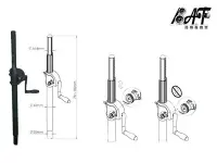 在飛比找Yahoo!奇摩拍賣優惠-高傳真音響【WP-164B】手搖式升降喇叭延伸架│H:78~