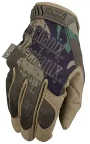 US Mechanix Wear Gloves Army Woodland Camouflage Tactical Line Gloves Large