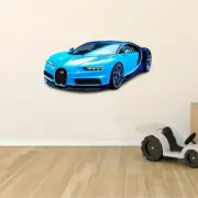 Home Wall Art Bugatti Veyron Decor Vinyl Adhesive Fastest Car Wall Decal Sticker