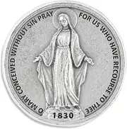 Our Lady of Grace 2 Sided Pocket Token Gift Charm Coins 1.2 Inch