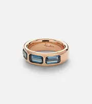 [Pomellato] Pomellato Iconica 18kt rose gold ring with topaz Q blue