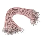 100 Pcs 9.8" Elastic Barbed Cord 2mm Stretch Round String with Barb, Rose Gold
