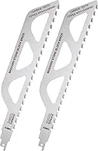 Caliastro 12-Inch Brick, Masonry, Porous Concrete, Engineered Stone Cutting Reciprocating Saw Blade - 2 Pack