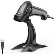 1D 2D Barcode Scanner with Adjustable Stand Handheld Handsfree USB QR Barcode...