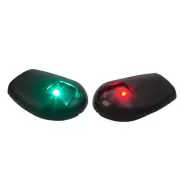 Sea-Dog Side Mount LED Navigation Port / Starboard Lights, 1 NM, Black, 400078-1