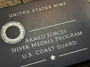 2021 UNITED STATES MINT ARMED FORCES MEDALS. . U. S. COAST GUARD. 2.5 oz S20MB