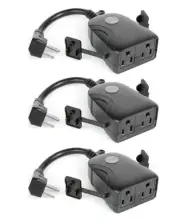 Feit Electric Smart Wi-fi Dual Outlet Outdoor Plug 6 pack