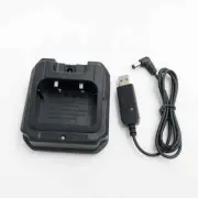 USB Charger Base Adapter for Baofeng BF-9700 UV-9R Plus BF-A58 UV-XR A-58 GT-3WP