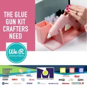 Tools We R Memory Keepers - Maker's Glue Gun Kit - Pink 60000027 Silicona