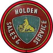 LARGE Holden Sales Service Lion Bar Garage Wall Light Sign RED Neon