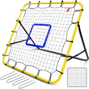 Baseball and Softball Rebounder Net,3.3×3.3Ft Baseball Pitching Net with Pitchin
