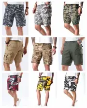 BACKBONE Mens Casual Camouflage Cargo Shorts Army Military Combat BDU Shorts