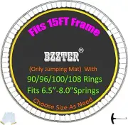 Replacement Trampoline Mat for 15ft Round Frame, Fits 5.3-8.5" Springs, 10 Rows