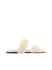 Saint Laurent Shearling Bleach Slippers