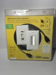 Legrand On-Q HT2001WHV1 HDMI Premium In Wall Connection Kit NEW SEALED BOX