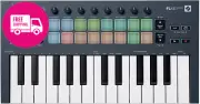 FLkey Mini 25-Key MIDI Controller for FL Studio, 16 Pads, 8 Pots, 6-Month Trial