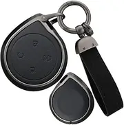 ontto Alloy Leather Key Fob Cover Fit for Great Wall Mountains Seas POER Truck GWM P Series Pickup 2023 Remote Key Shell case keyring Key holder bag keychain accessories
