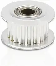 1pcs MXL Idler Timing Pulley Aluminum Alloy 20T 22T 23T 24T 25T 26T 28T 30T Groove Width 7/11mm Belt Width 10mm Bore 3mm-9mm(4mm,24 Teeth 1pc)