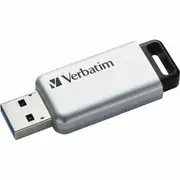 Verbatim Store 'n' Go Secure Pro 32 GB USB 3.0 Flash Drive - Silver - 256-bit AES - TAA Compliant - 1 Each