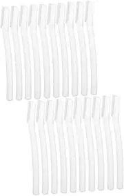 2sets Eyebrow Trimmer Set Facial Tools Clothes Shaver Razors Face Shavers for Women Eyebrow Shaper Facial Shavers Eye Brow Trimmer Eyebrow Trimmer with Cover Face Abs 10pcs*2 Baluue