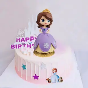 白雪公主小公主美人魚愛麗絲蛋糕裝飾女孩生日派對蛋糕裝飾公仔玩具