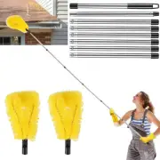 Gutter Cleaning Tools - 10 Feet Telescopic Gutter Cleaner, 8 Poles, 1 Straight C