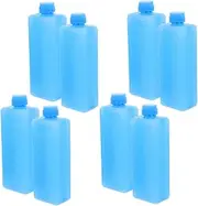 8pcs Packs Reusable Ice Packs for Long Lasting Cooling Portable Ice Container for Air Conditioner Freezer Blocks for Lunch Boxes and Outdoor Camping Enhance Cooling Effect