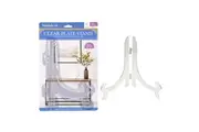 Clear Plate Stand Large Size 20cm Steel Pin Hinge For Extra Strength