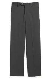 Tallia Boy's Wool Blend Flat Front Dress Pant - Slim - Regular & Husky Sizes