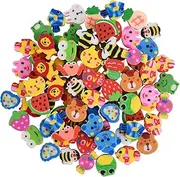 400PCS Mini Fun Cute Fruit Animal Erasers for Kids Bulk,Back to School Party Gifts Valentine's Day Gifts (Fruit erasers)