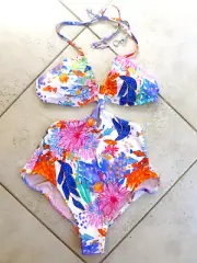 Seafolly AU10 / US 6 One Piece UNDER THE SEA White Drawstring One Piece RRP $230