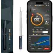 NEW 4X Wireless Meat Thermometer Bluetooth 4 Probes 650Ft Range BBQ Smoker Oven