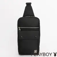 在飛比找momo購物網優惠-【PLAYBOY】單肩背包 Frank系列(黑色)