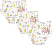 Caihoyu Little Girls Potty Training Underwear Pants Reusable Nighttime Training Pants Breathable Underwear for Toddler Girls 4T Cute Summer Sloth