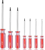 Triangle Screwdrivers Set 7 Sizes 1.4mm 1.8mm 2.0mm 2.3mm 2.7mm 3.0mm 4.2mm, SKZIRI 7in1 Triangle Screwdriver Tool Kit for Fixing Electronic Toys Household Electrical Appliances Repairs