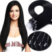 US CLEARANCE Micro Loop Ring Beads Human Hair Extensions Remy Pre Bonded 150G 8A