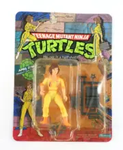 April O'Neil Press Badge and Stripes 1988 TMNT Playmates 10 BACK New Unpunched