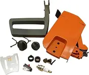 Clutch Cover Brake Handle Plate Worm Gear Fuel Oil Cap Set For Husqvarna 268 272 XP 266 66 61 Chainsaw Replacement Parts