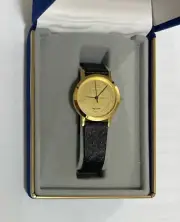 Collectible new 1980s Oleg Cassino watch engraved Claridge Hotel Atlantic City