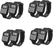 KALLORY 4sets Calculator Watch Watches Toys Children Calculator Wrist Watch Calculator Wrist Watch for Children Boy Calculation Watch Small Calculator Mini Child Wrist Watch PVC 2pcs*4