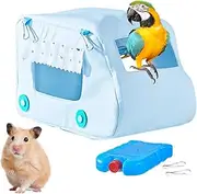 Bird Hammock Cage, Car Shape Cooling, Nest Hut, 9.06x5.91x6.3 Inches, Soft Sleeping Cave House Design, Cozy Pet Supplies, for Cockatiel, Parrot, Hamster, Canary, Lovebird